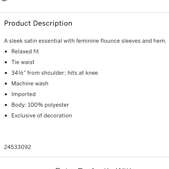 Victoria Secret flounce satin robe - Picture 4 of 6